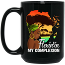 African American Coffee Mug Flexin' In My Complexion African Map 11oz - 15oz Black Mug