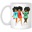 African American Coffee Mug FRO Black Girls 11oz - 15oz White Mug