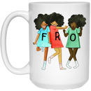African American Coffee Mug FRO Black Girls 11oz - 15oz White Mug