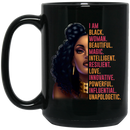 African American Coffee Mug I Am Black Woman Beautiful Magic Intelligent 11oz - 15oz Black Mug