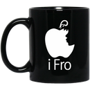 African American Coffee Mug i Fro Apple's Appeal Black Girl Face 11oz - 15oz Black Mug