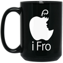 African American Coffee Mug i Fro Apple's Appeal Black Girl Face 11oz - 15oz Black Mug