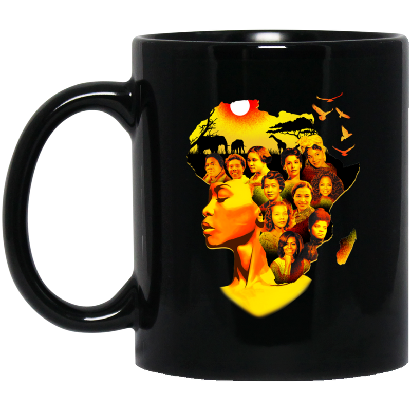 African American Coffee Mug I Love My Roots Mug Patriotic Black History Month 11oz - 15oz Black Mug