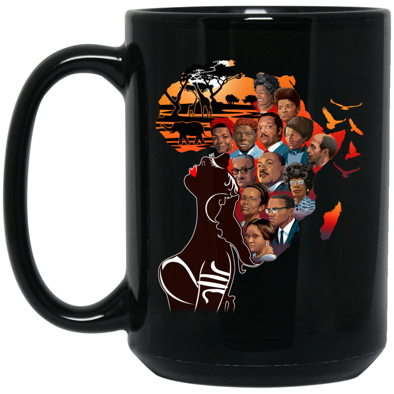 African American Coffee Mug I Love My Roots Mug Patriotic Black History Month 11oz - 15oz Black Mug