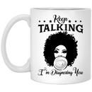 African American Coffee Mug Keep Talking I Am Diagnosing You Cute Black Girl Balloon 11oz - 15oz White Mug