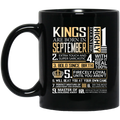 African American Coffee Mug King Are Born September 11oz - 15oz Black Mug