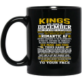 African American Coffee Mug Kings Are Born In Decemer One Of A Kind A Stubborn 11oz - 15oz Black Mug