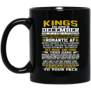 African American Coffee Mug Kings Are Born In Decemer One Of A Kind A Stubborn 11oz - 15oz Black Mug