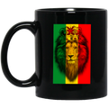 African American Coffee Mug Lion King Flag 11oz - 15oz Black Mug