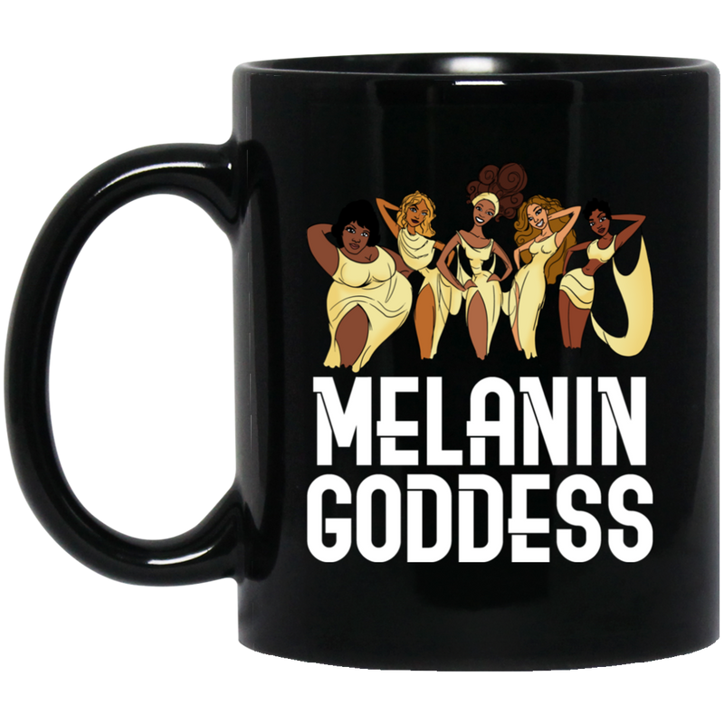 African American Coffee Mug Melanin Goddess Black History Month 11oz - 15oz Black Mug