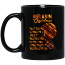 African American Coffee Mug Melanin Goddess Don't Stop Shining Just Because Other People Are Intimidated By Your Light 11oz - 15oz Black Mug