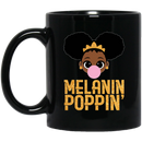 African American Coffee Mug Melanin Poppin' Balloons Crown Black History Month Mug for African Pride 11oz - 15oz Black Mug