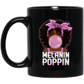 African American Coffee Mug Melanin Poppin' Balloons Ribbon Black History Month Mug for African Pride 11oz - 15oz Black Mug