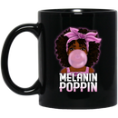 African American Coffee Mug Melanin Poppin' Balloons Ribbon Black History Month Mug for African Pride 11oz - 15oz Black Mug