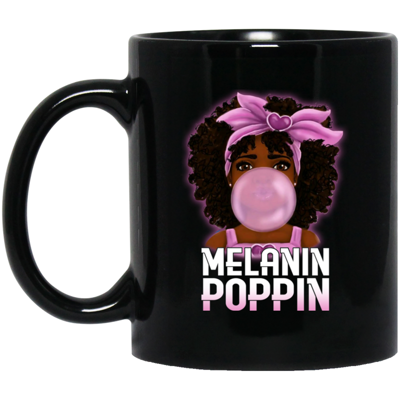 African American Coffee Mug Melanin Poppin' Balloons Ribbon Black History Month Mug for African Pride 11oz - 15oz Black Mug
