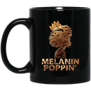 African American Coffee Mug Melanin Poppin' Black History Month Mug for African Pride 11oz - 15oz Black Mug