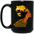 African American Coffee Mug Melanin Poppin Unapologetically Black No Sugar No Cream 11oz - 15oz Black Mug