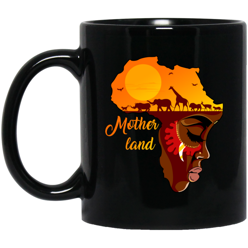 African American Coffee Mug Mother Land 11oz - 15oz Black Mug