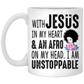 African American Coffee Mug People Strong Hand 11oz - 15oz White Mug