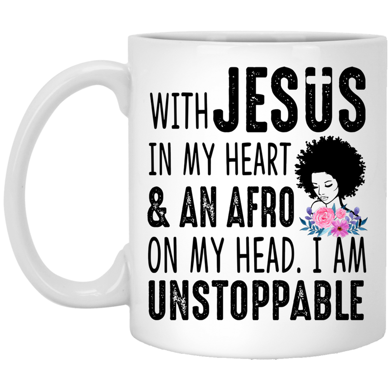 African American Coffee Mug People Strong Hand 11oz - 15oz White Mug