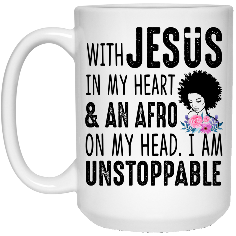 African American Coffee Mug People Strong Hand 11oz - 15oz White Mug