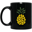 African American Coffee Mug Pineapple Strong Hand 11oz - 15oz Black Mug