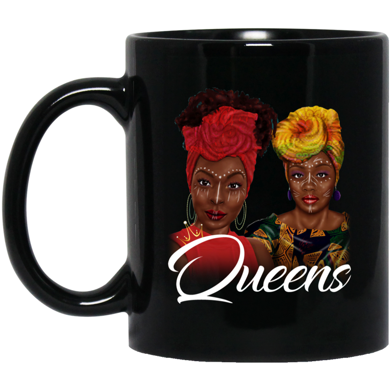 African American Coffee Mug Queens 11oz - 15oz Black Mug