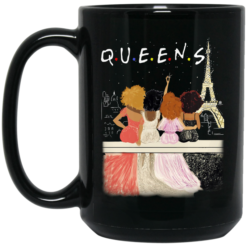 African American Coffee Mug Queens In Paris 11oz - 15oz Black Mug