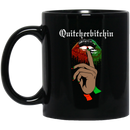 African American Coffee Mug Quitcherbitchin With Cute Black Girl Lips Art 11oz - 15oz Black Mug