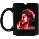 African American Coffee Mug Red Black Girl Afro Art 11oz - 15oz Black Mug