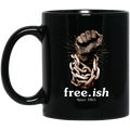 African American Coffee Mug Strong Hand Freeish Since 1865 11oz - 15oz Black Mug