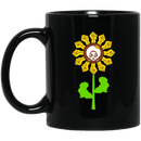African American Coffee Mug Sunflower Is Made By Strong Hand Black Queen Crown 11oz - 15oz Black Mug