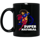 African American Coffee Mug Super Natural 11oz - 15oz Black Mug