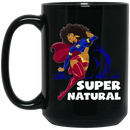 African American Coffee Mug Super Natural 11oz - 15oz Black Mug