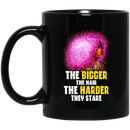 African American Coffee Mug The Bigger The Hair The Harder They Stare 11oz - 15oz Black Mug