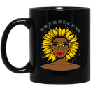 African American Coffee Mug The Sun Will Rise And We Will Try Again Black Women Sunflowers 11oz - 15oz Black Mug