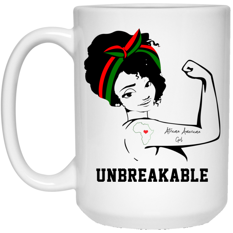 African American Coffee Mug Unbreakable 11oz - 15oz White Mug