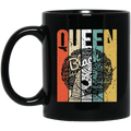 African American Coffee Mug Vintage Black Queen Art 11oz - 15oz Black Mug