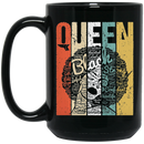 African American Coffee Mug Vintage Black Queen Art 11oz - 15oz Black Mug