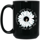 African American Coffee Mug World And I Think To My Self What A Wonderful Flower Black Women 11oz - 15oz Black Mug