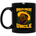 African American Coffee Mug World's Coolest Uncle Wear Sunglasses 11oz - 15oz Black Mug