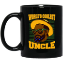 African American Coffee Mug World's Coolest Uncle Wear Sunglasses 11oz - 15oz Black Mug