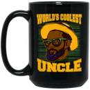African American Coffee Mug World's Coolest Uncle Wear Sunglasses 11oz - 15oz Black Mug
