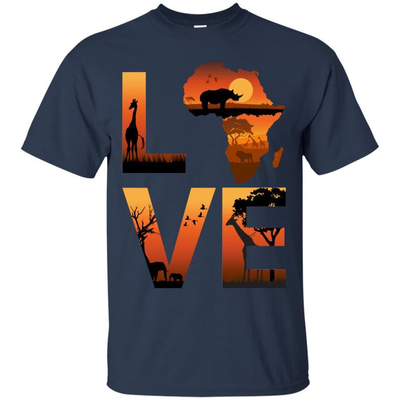 African American LOVE T-shirts For Black Men And Women CustomCat