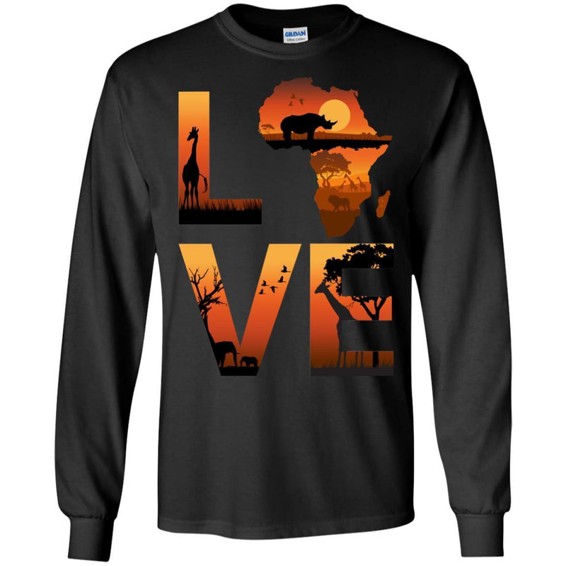 African American LOVE T-shirts For Black Men And Women CustomCat