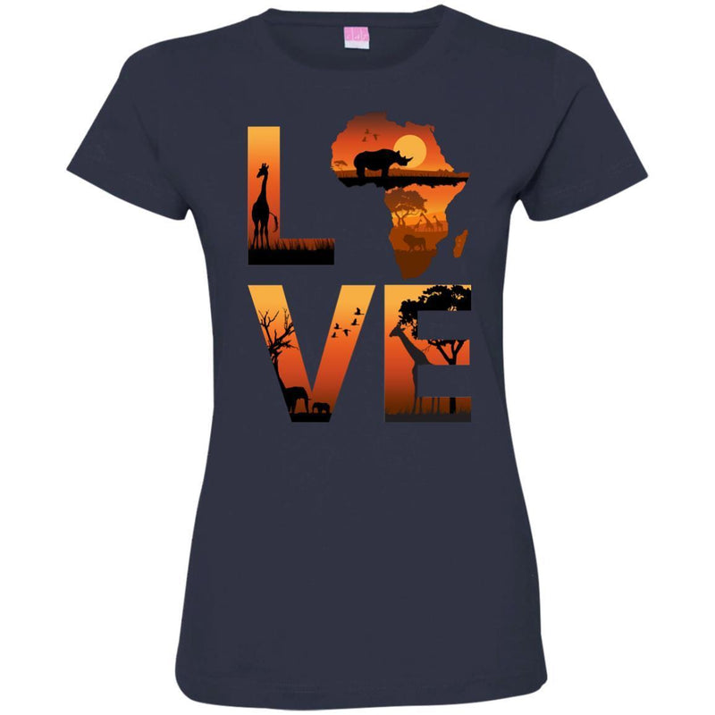 African American LOVE T-shirts For Black Men And Women CustomCat