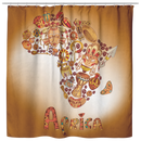 African American Shower Curtains African Map For Bathroom Decor