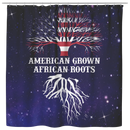 African American Shower Curtains - American Grown African Roots Black History Month