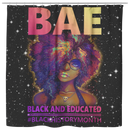 African American Shower Curtains - BAE Black Educated Black History Month Black Girl For Bathroom