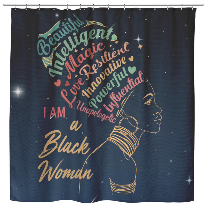 African American Shower Curtains - Beautiful Intelligent Magic For Bathroom